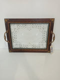 VASSOIO IN STILE CON MERLETTO 36X45