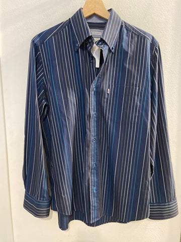 CAMICIA UOMO WEBB&SCOTT TGS BLU A RIGHE UOMO