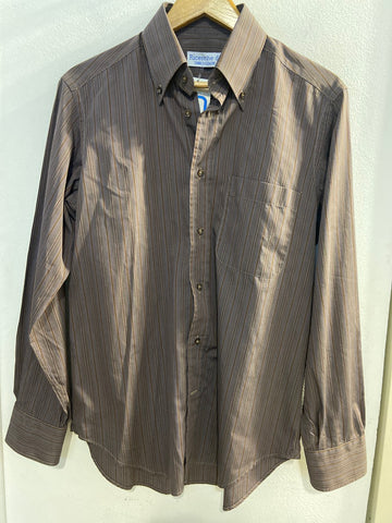 CAMICIA UOMO E.COVERI MIS.40 MARRONE A RIGHE