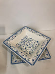 CENTRO TAVOLA PORCELLANA TIFFANY BOUTIQUE 2PZ H8CMXL30X30CM