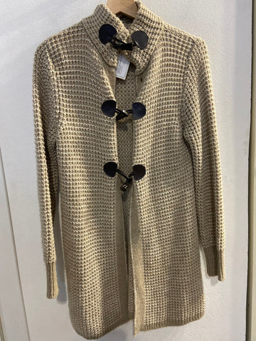 CARDIGAN TRAFORATO TG44 BEIGE DONNA