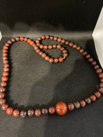 COLLANA PERLE DI DIASPRO ROSSO