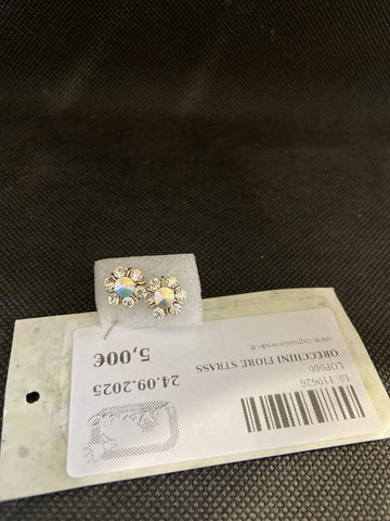ORECCHINI FIORE STRASS