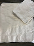 LENZUOLO SINGOLO+FEDERA COTONE BIANCO C/RICAMO