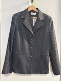 GIACCA BLAZER IKON TG46 NERO GESSATO LAME'