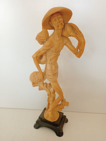 STATUA IN RESINA STILE ORIENTALE H40XL15XP10 CM