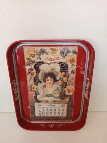 VASSOIO IN METALLO COCA COLA 21X28