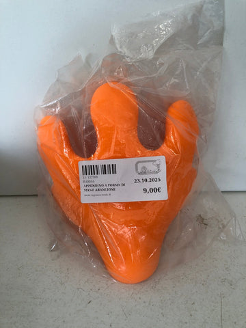 APPENDINO A FORMA DI MANO ARANCIONE