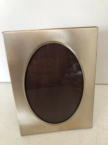 CORNICE DA TAVOLO OVALE IN SILVER PLATED 10X7 CM