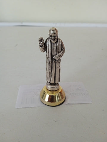 STATUA PADRE PIO IN METALLO H5XL1XP1 CM