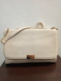 BORSA TRACOLLA TRUSSARDI JEANS BEIGE IN ECOPELLE TRAPUNTATA