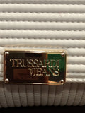 BORSA TRACOLLA TRUSSARDI JEANS BEIGE IN ECOPELLE TRAPUNTATA