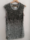 CANOTTA TWINSET TGM GRIGIO C/PAILETTES