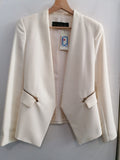 GIACCA BLAZER ZARA TGXS BIANCO