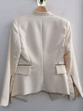 GIACCA BLAZER ZARA TGXS BIANCO