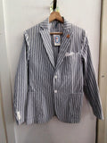 GIACCA UOMO RAR TGS A RIGHE BIANCO/GRIGIO
