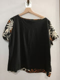 MAGLIA MARELLA TG50 NERO/MARRONE FANTASIA