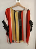 MAGLIA LINK TGXL A RIGHE GIALLO/ROSSO(PARI AL NUOVO)