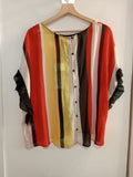 MAGLIA LINK TGXL A RIGHE GIALLO/ROSSO(PARI AL NUOVO)