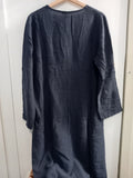 ABITO LUNGO TGM/L LINO BLU