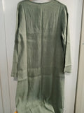 ABITO LUNGO TGM/L LINO VERDE MILITARE