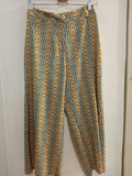 PANTALONE LARGO NATURALB TGL GIALLO/AZZURRO FANTASIA