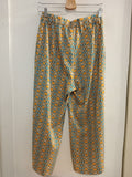 PANTALONE LARGO NATURALB TGL GIALLO/AZZURRO FANTASIA