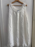 ABITO DONNA TGXXL BIANCO IN LINO
