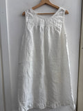 ABITO DONNA TGXXL BIANCO IN LINO