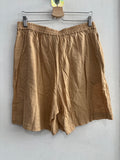 BERMUDA DONNA CALZEDONIA TGL IN LINO E COTONE SABBIA