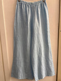 PANTALONE MODELISA TG.L MISTO LINO AZZURRO