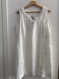 ABITO TOM TAILOR TG.40 IN LINO BIANCO C/RICAMO