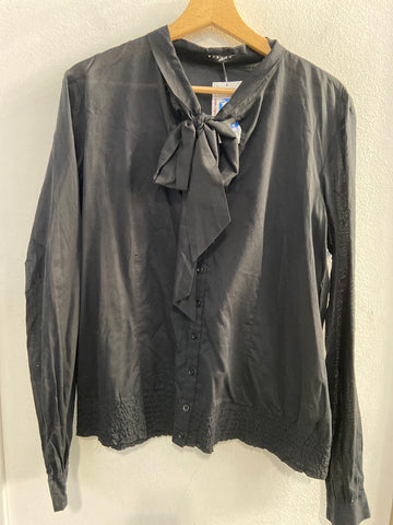 CAMICIA SISLEY TGM NERO FIOCCO