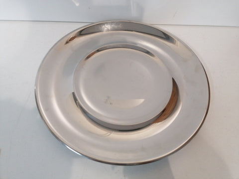 VASSOIO D34CM IN ACCIAIO INOX 18/10