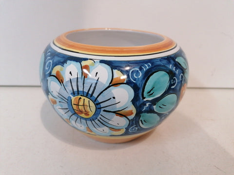 CACHE POT IN CERAMICA GULINO CALTAGIRONE H10XDIAMETRO10 CM