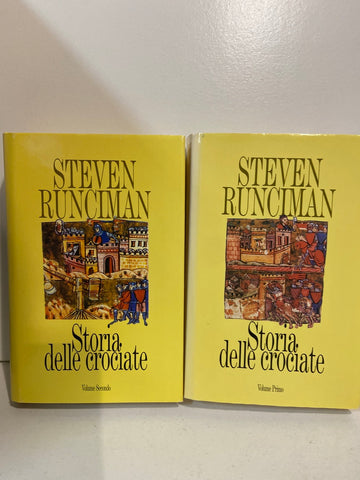 COPPIA VOLUMI STORIA DELLE CROCIATE - STEVEN RUNCIMAN