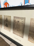 CORNICE CON RIPRODUZIONE DISEGNI LEONARDO DA VINCI L104X40