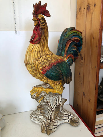 GALLO IN GESSO H70XL26XP25 CM