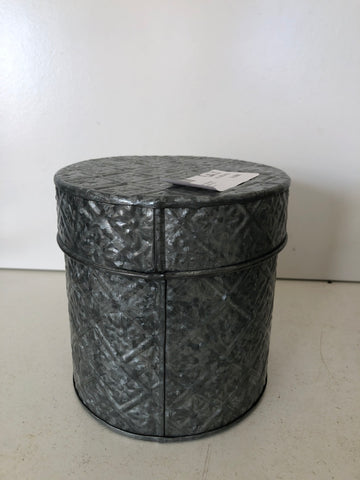 BARATTOLO IN FERRO ZINCATO H16D16 CM