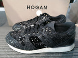 SNEAKERS HOGAN MIS.36,5 NERO PAILETTES C/SCATOLO