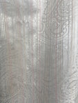 COPPIA TENDE L240X280CM BIANCO RASO A RIGHE ROSA