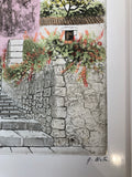 LITOGRAFIA ACQUERELLATA numerata DI ATTILIO NICITA H44XL34CM