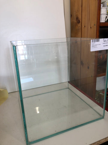 TECA A CUBO IN VETRO H30XL30 CM