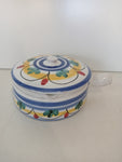 PORTA BISCOTTI CON COPERCHIO UN MANICO IN CERAMICA H8XDIAMETRO15 CM