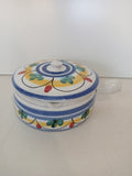 PORTA BISCOTTI CON COPERCHIO UN MANICO IN CERAMICA H8XDIAMETRO15 CM