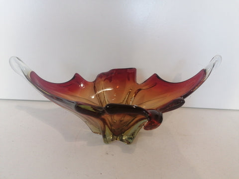 SVUOTATASCHE IN VETRO STILE MURANO H8XL20XP10 CM