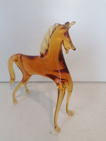 CAVALLO IN VETRO STILE MURANO H15XL12XP2 CM