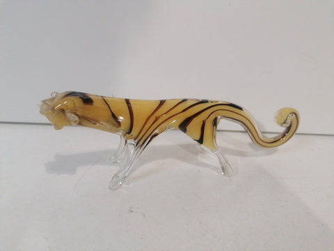 TIGRE IN VETRO STILE MURANO H10XL20XP2 CM