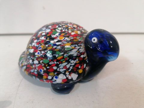 TARTARUGA IN VETRO STILE MURANO H4XL8XP8 CM