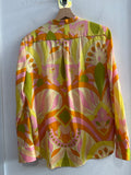 CAMICIA ZARA TGS GIALLO/ARANCIO/VERDE